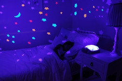 Natlampe Twinkling Twilight skildpadde rosa med lys og lyd fra Cloud B
