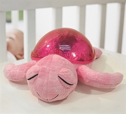 Natlampe Tranquil Turtle rosa - skildpadde natlampe med lys og lyd fra Cloud B