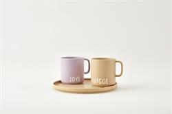 Favoritkop med hank i lavendel med LOVE fra Design Letters