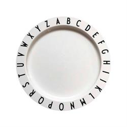 Børnetallerken i Tritan med alfabet fra Design Letters