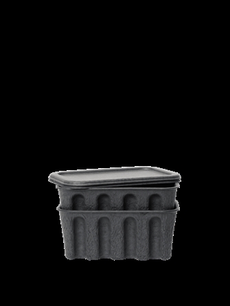 Opbevaringskasser small charcoal - Papir Pulp fra Ferm Living
