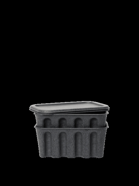 Opbevaringskasser small charcoal - Papir Pulp fra Ferm Living