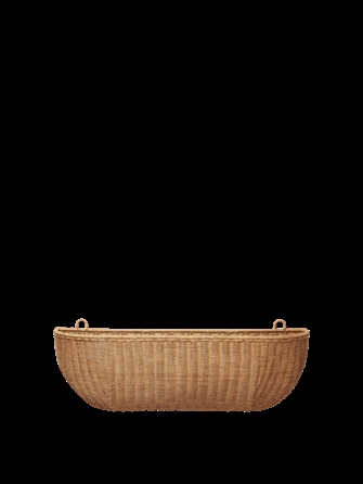 Vægopbevaringskurv i flet 75x25 fra Ferm Living