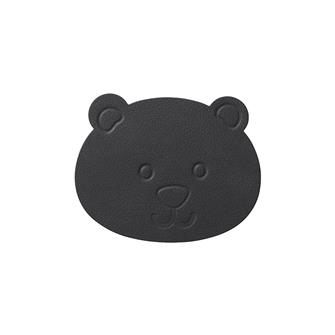 Recycle læder coaster - bjørn antracite / nupo fra LindDNA