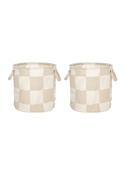 Chess vaske-/opbevaringskurv 2 stk medium fra OYOY