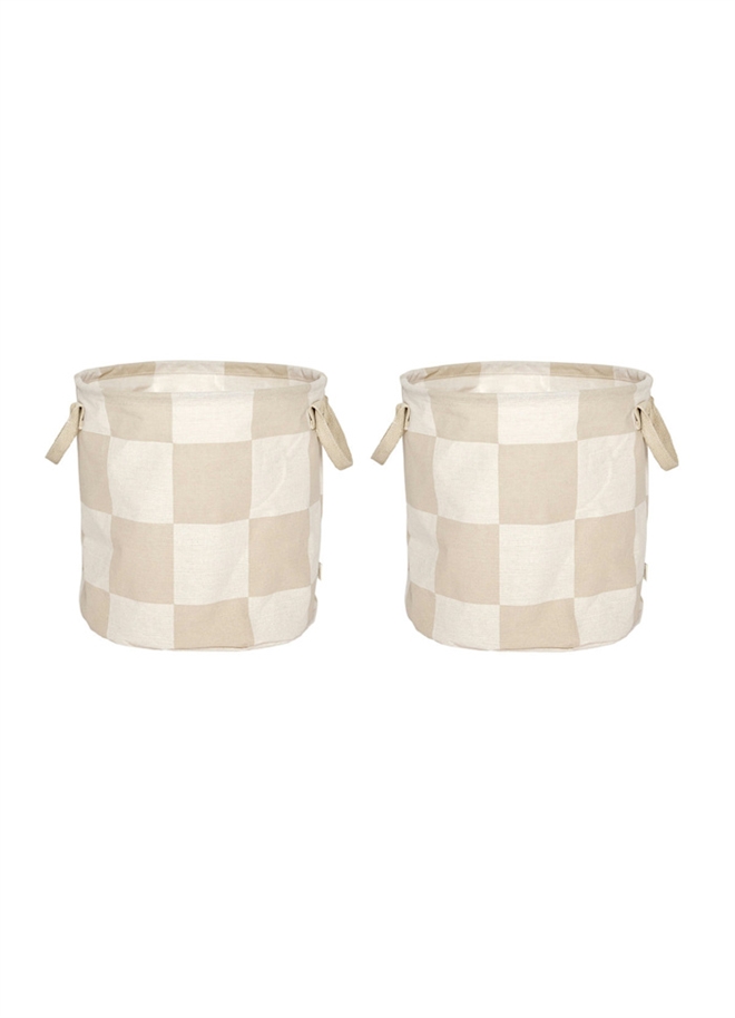 Chess vaske-/opbevaringskurv 2 stk medium fra OYOY