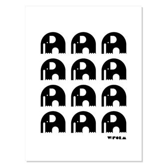 9 Elefanter på plakat
