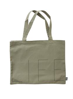 Taske - Life Tote i oliven fra Design Letters