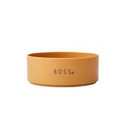 Mini Favorit skål med print fra Design Letters mustard - Boss