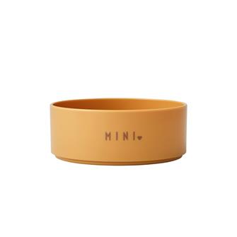 Mini Favorit skål med print fra Design Letters mustard - Boss