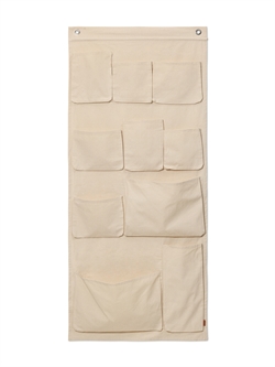 Canvas Wall Pockets XL offwhite - vægopbevaring fra Ferm Living