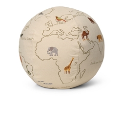 Puf med verdenskort - The World Puf fra Ferm Living