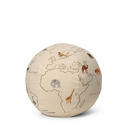 Puf med verdenskort - The World Puf fra Ferm Living