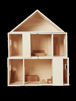 Toro Stackable House - træ dukkehus fra Ferm Living