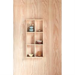 Grid Shelf - vægreol small i eg 82x37 cm fra OYOY