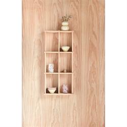 Grid Shelf - vægreol small i eg 82x37 cm fra OYOY