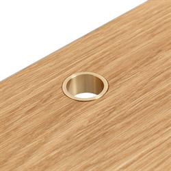 Skrivebord Loop Desk eg og messing fra We Do Wood